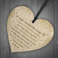 50th Wedding Anniversary Gift For Husband Wife Wood Heart