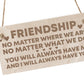Best Friend Gift FRIENDSHIP Sign Engraved Wood Sign Gift For Her