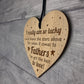 Dad Engraved Heart Gift For Father Birthday Christmas Gift