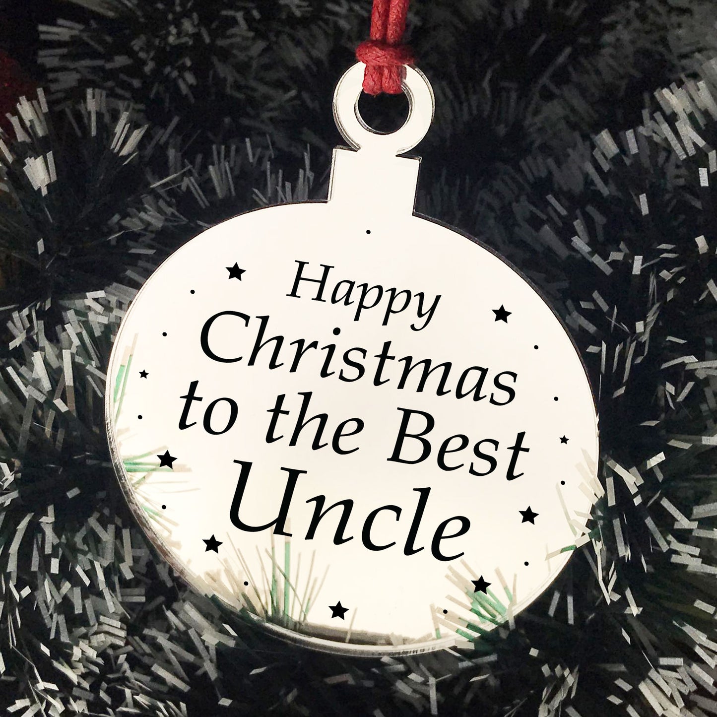 Christmas Gift For Uncle Christmas Tree Decoration Engraved