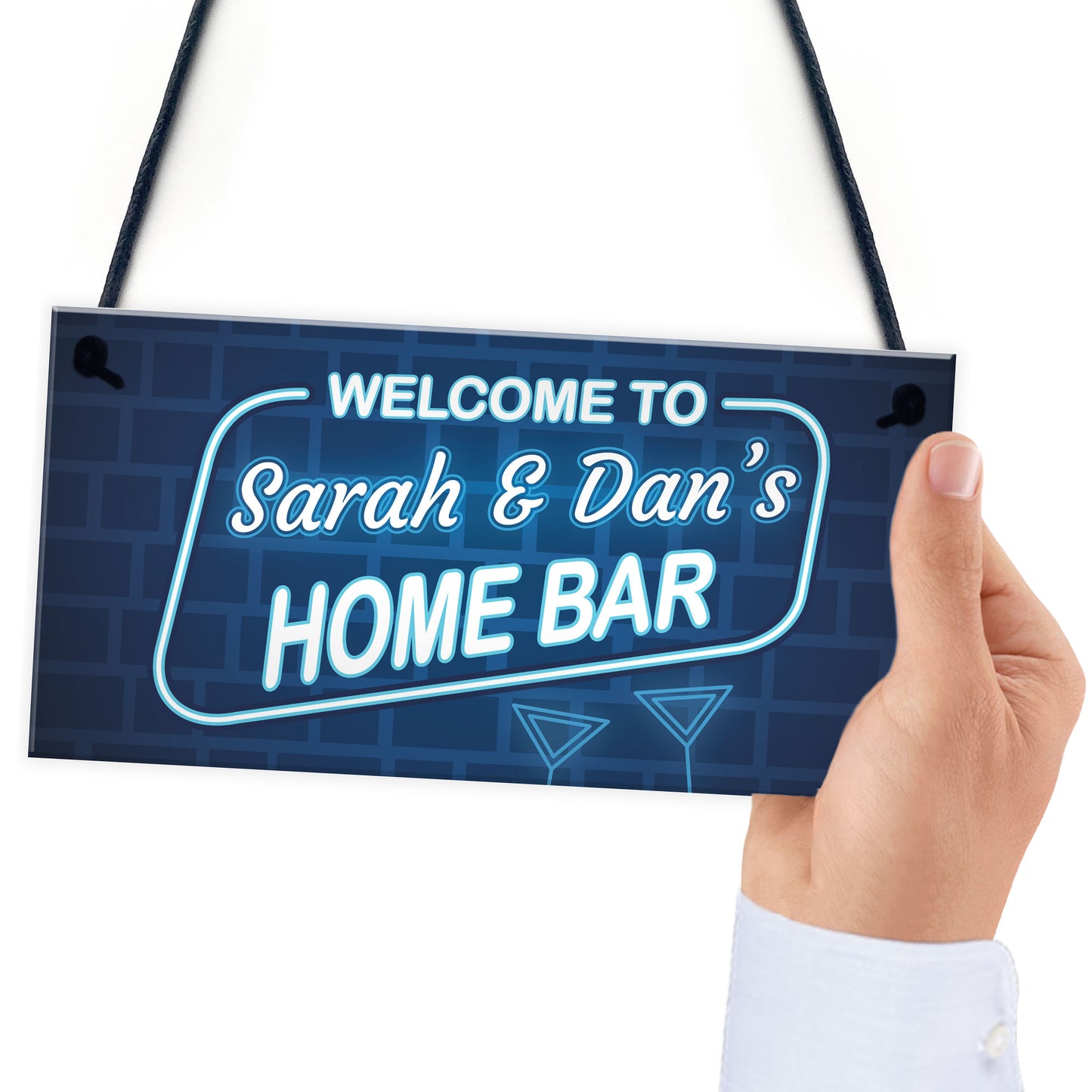 Home Bar Personalised Hanging Sign For Man Cave Home Bar