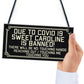 Novelty Funny Bar Sign Sweet Caroline Banned Man Cave Home Bar