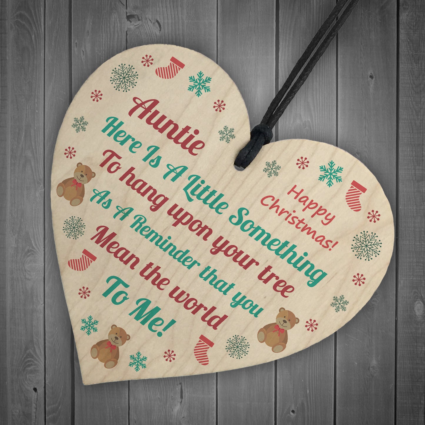 Special Christmas Gift For Auntie From Niece Nephew Decoration