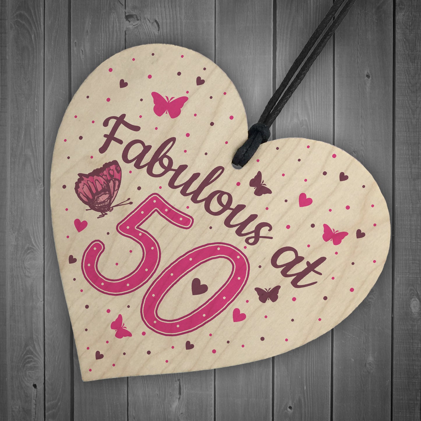Fabulous At 50 50th 40th 60th Birthday Gifts For Women Men Heart