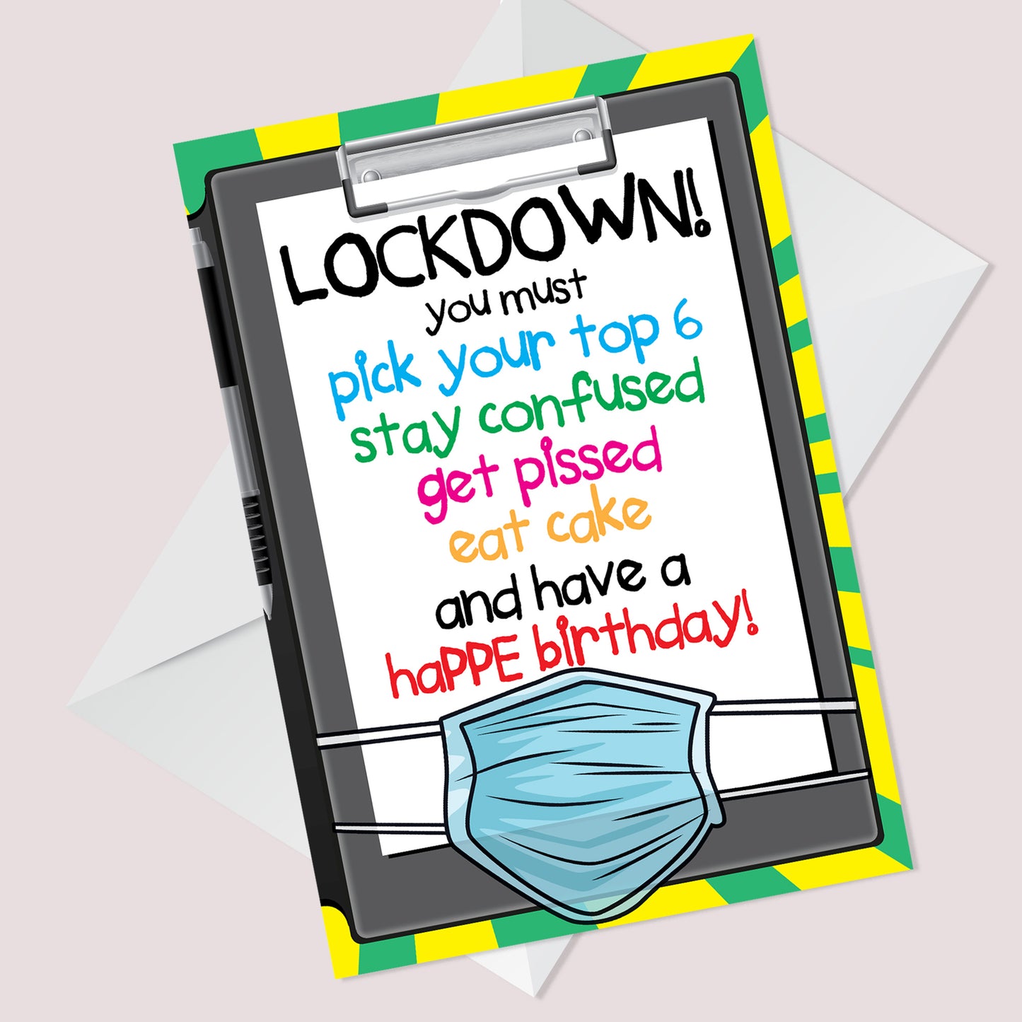 Funny Birthday Card For Men Women Lockdown Card For Him Her