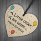 Quirky Birthday Gift For Mum Dad Auntie Uncle Friend Wood Heart