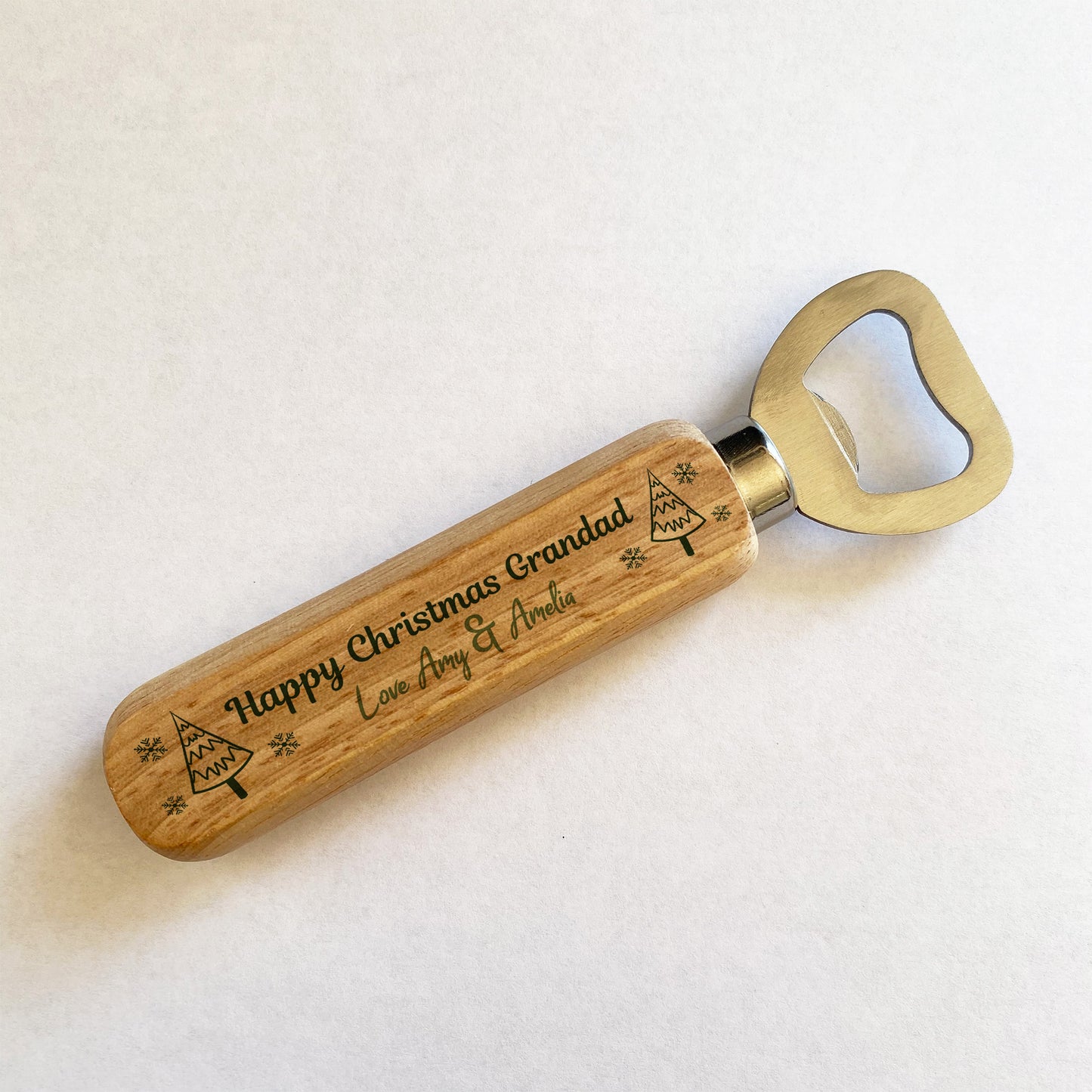 Happy Xmas Gift For Grandad PERSONALISED Bottle Opener