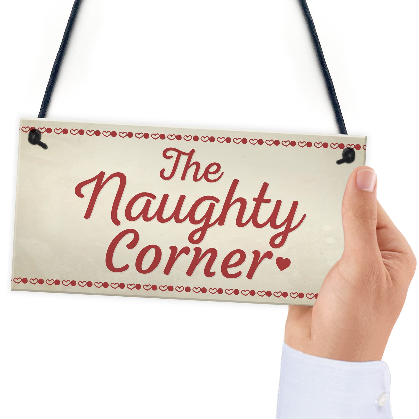 Naughty Corner Novelty Hanging Sign Home Wall Door Plaque Funny