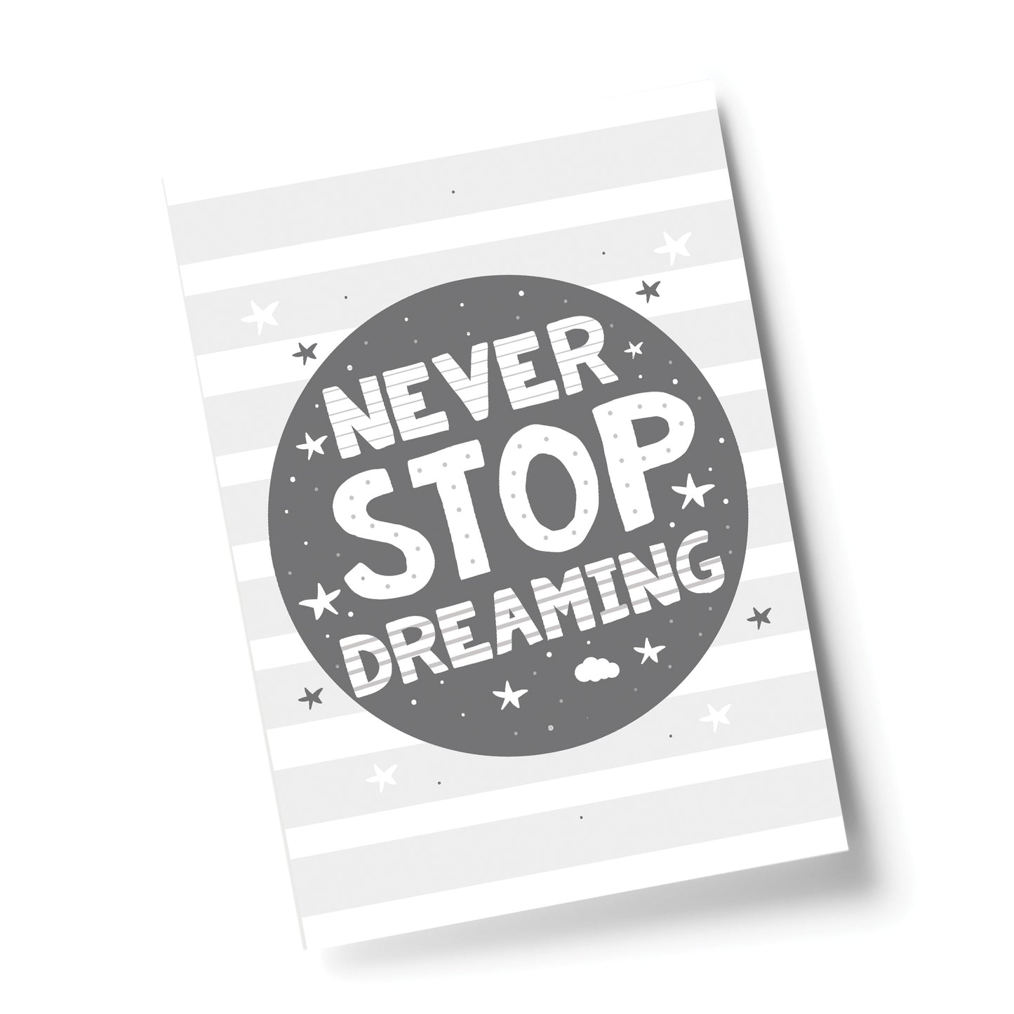 Grey Nursery Print Dream Child Baby Room Pictures Wall Art Gifts