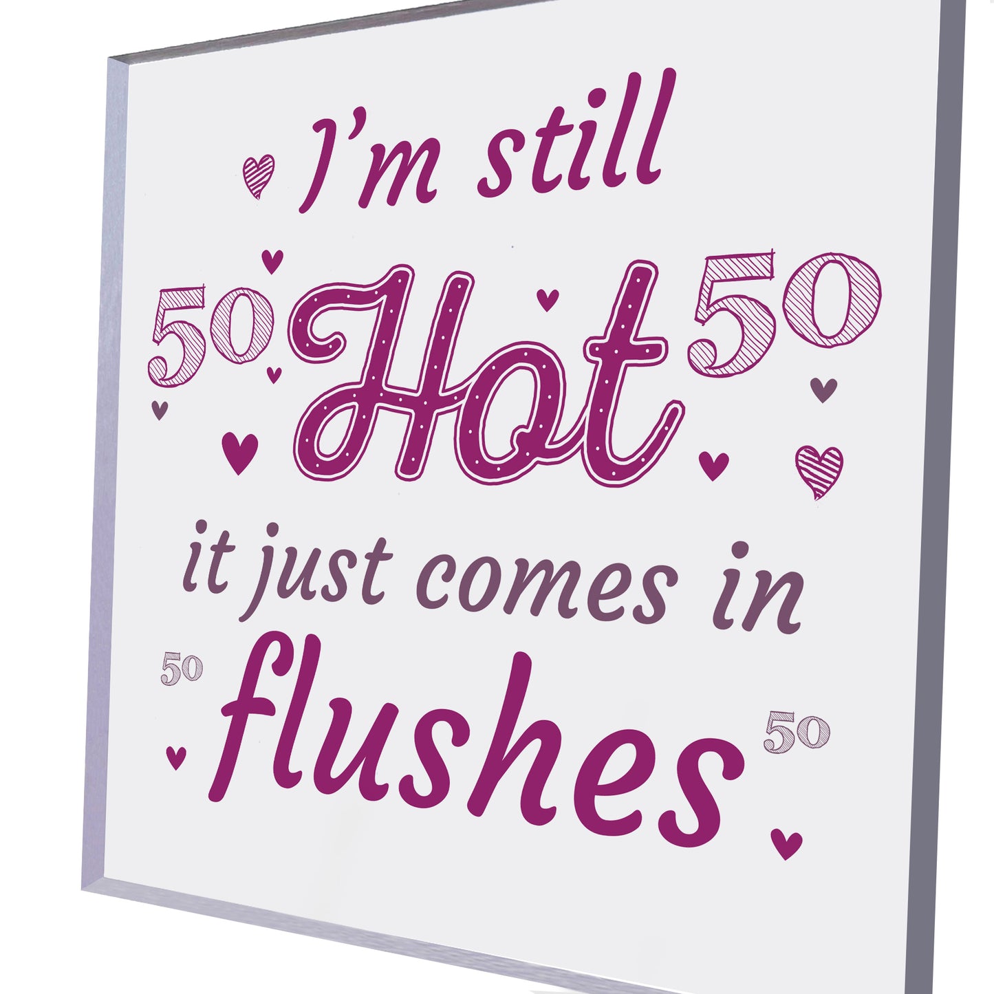 Funny 50th Birthday Gifts For Women Plaque Fifty 50th Birthday