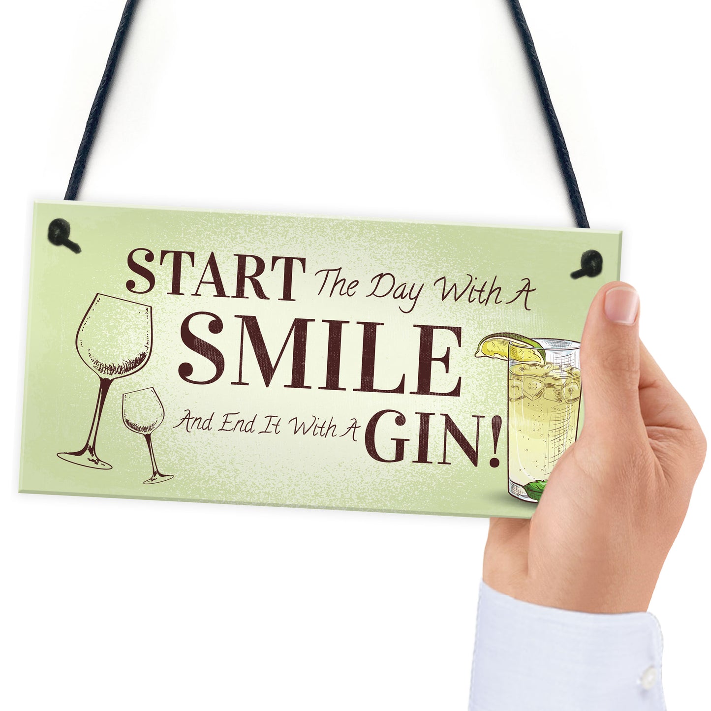 Funny Gin Gift Hanging Kitchen Bar Plaque Gin Lover Gift