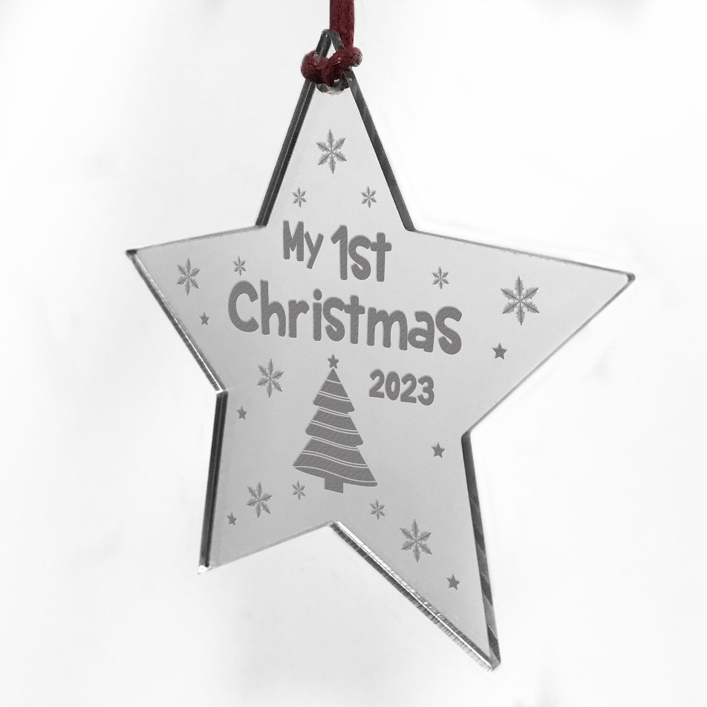 My 1st Christmas 2023 Hanging Christmas Decoration Engraved