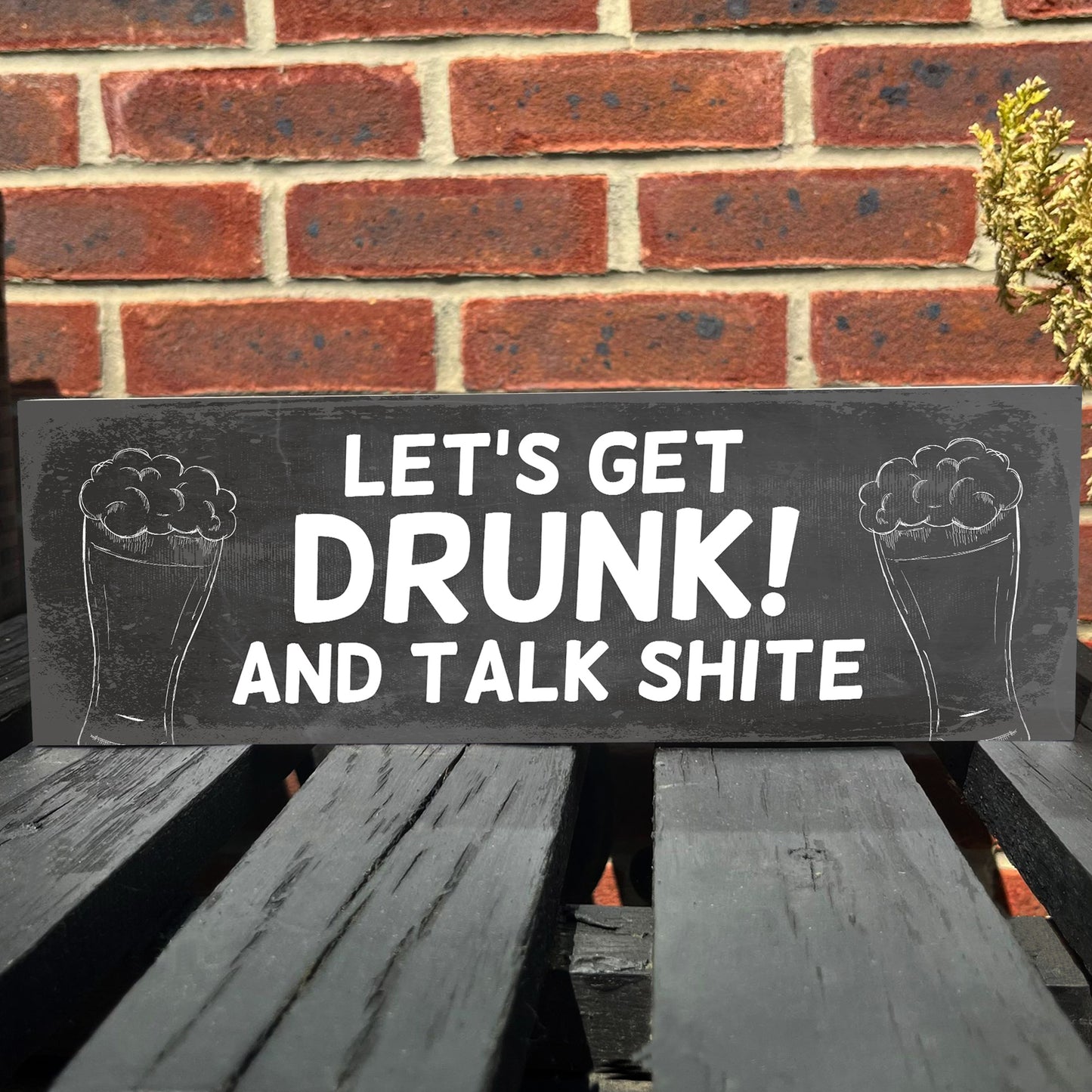 Funny Bar Sign Wooden Bar Sign Standing Plaque Man Cave Sign