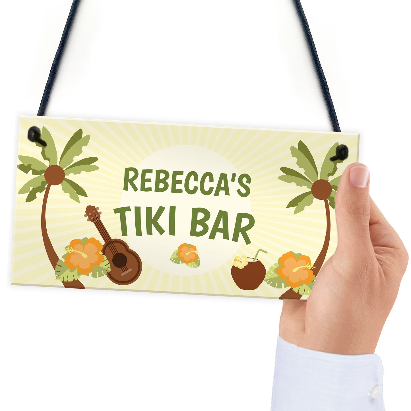 Fun TIKI BAR Sign PERSONALISED Garden Summerhouse Sign