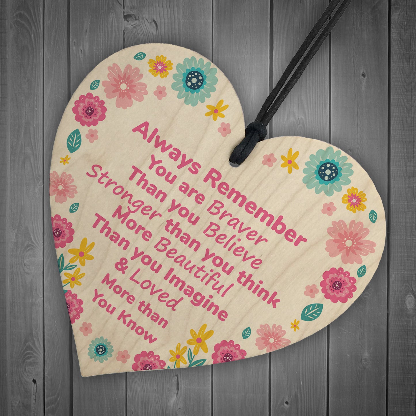 Inspirational Wood Heart Gift For Friend Novelty Best Friend