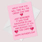 Funny Humour Mothers Day Card For Mother in Law From Daughter