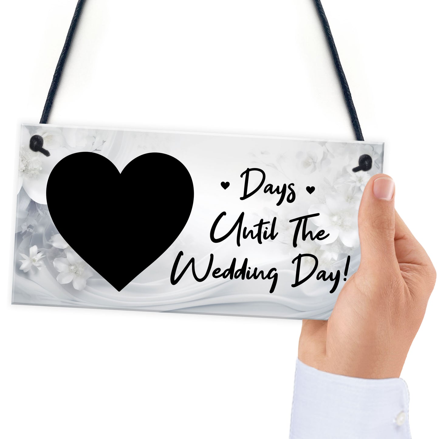 Wedding Countdown Plaque For Bride To Be Engagement Gifts