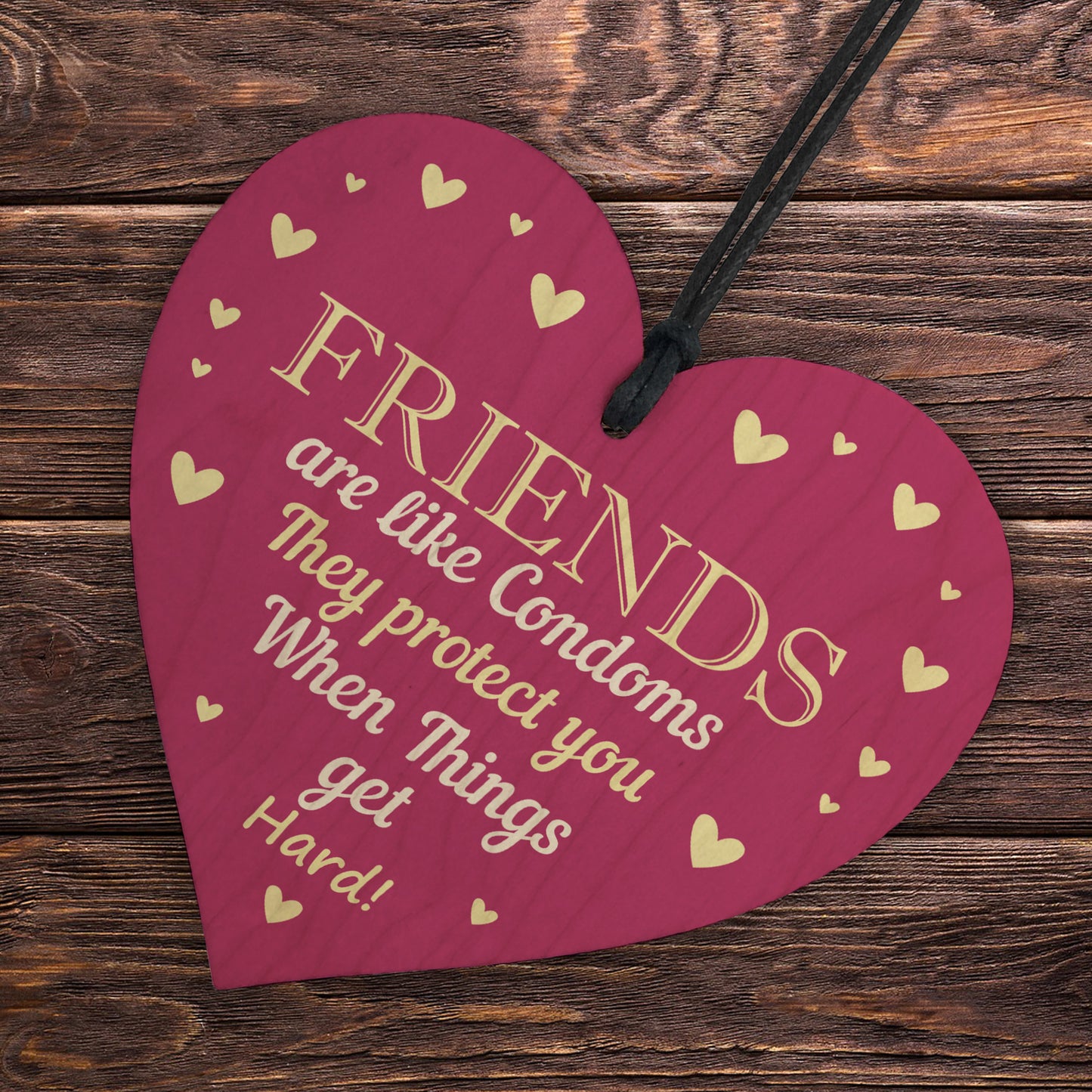 Funny Rude Friendship Plaque Novelty Birthday Gift For Friend
