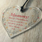 Bump Gift For Mummy Christmas Acrylic Heart Gifts For Mummy