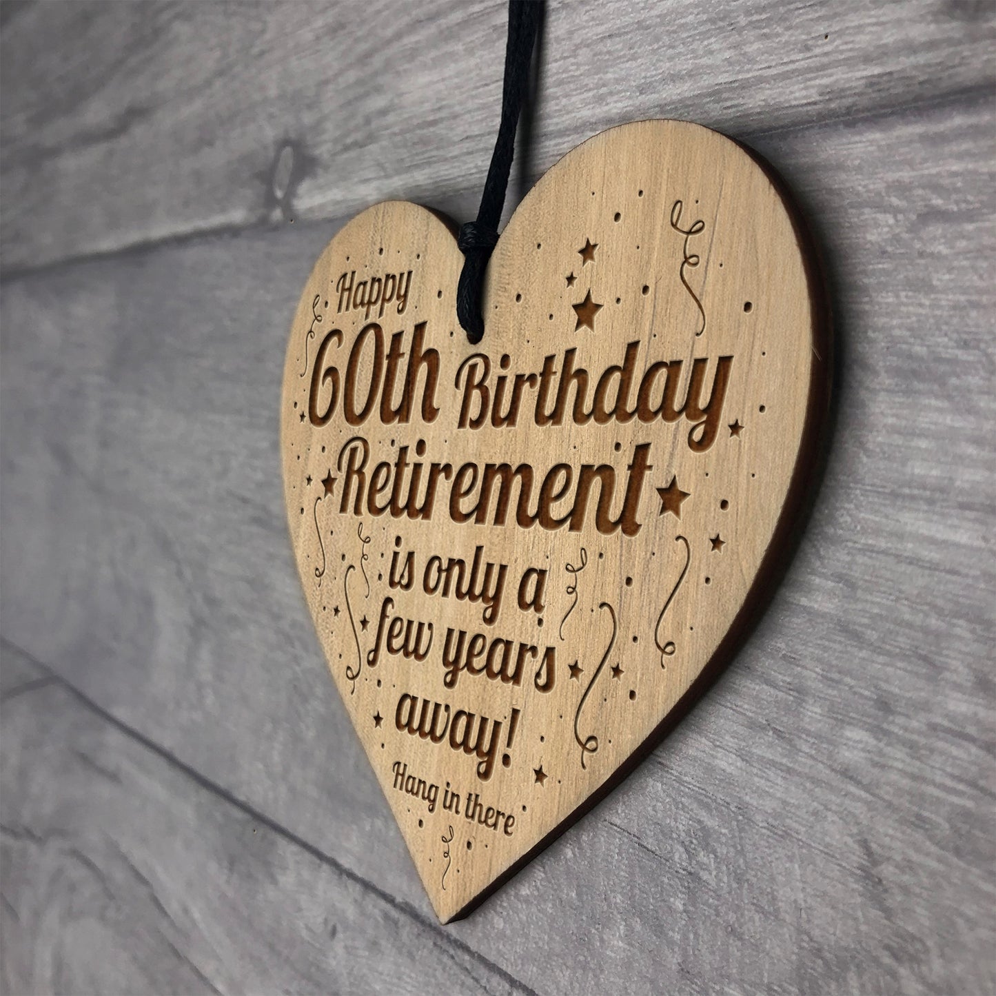 Funny 60th Birthday Gift Ideas Engraved Heart 60th Birthday Gift