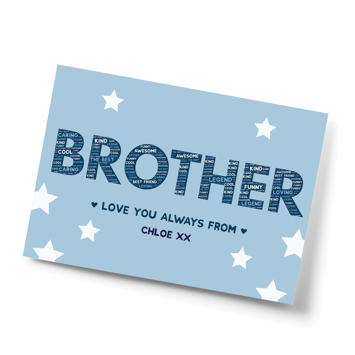 Brother Gift Personalised Print Brother Uncle Birthday Xmas Gift