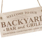 Backyard Bar And Grill Wood Sign Bar Signs And Plaques Alcohol