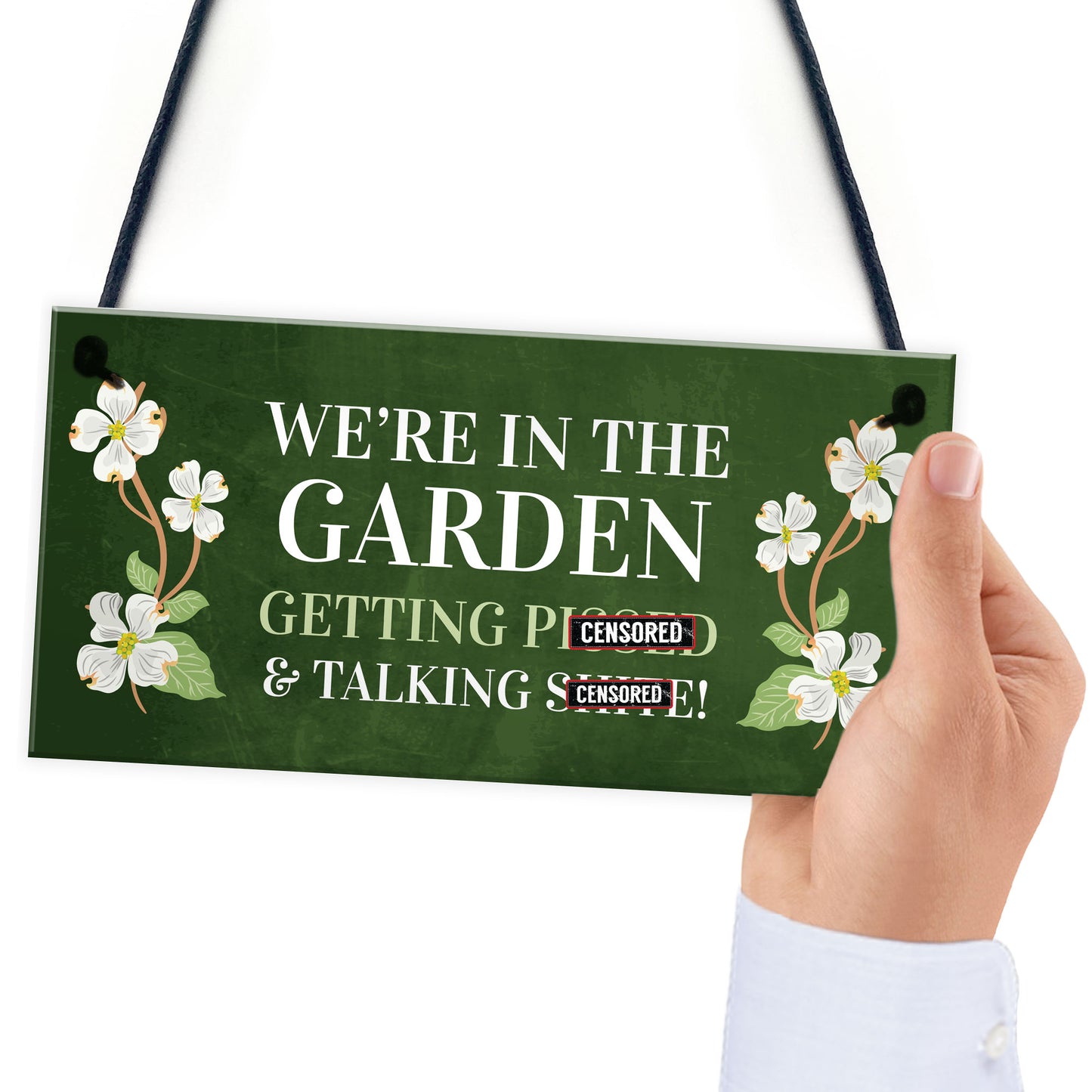 Funny Garden Sign Hanging Wall Sign Summerhouse Plaque