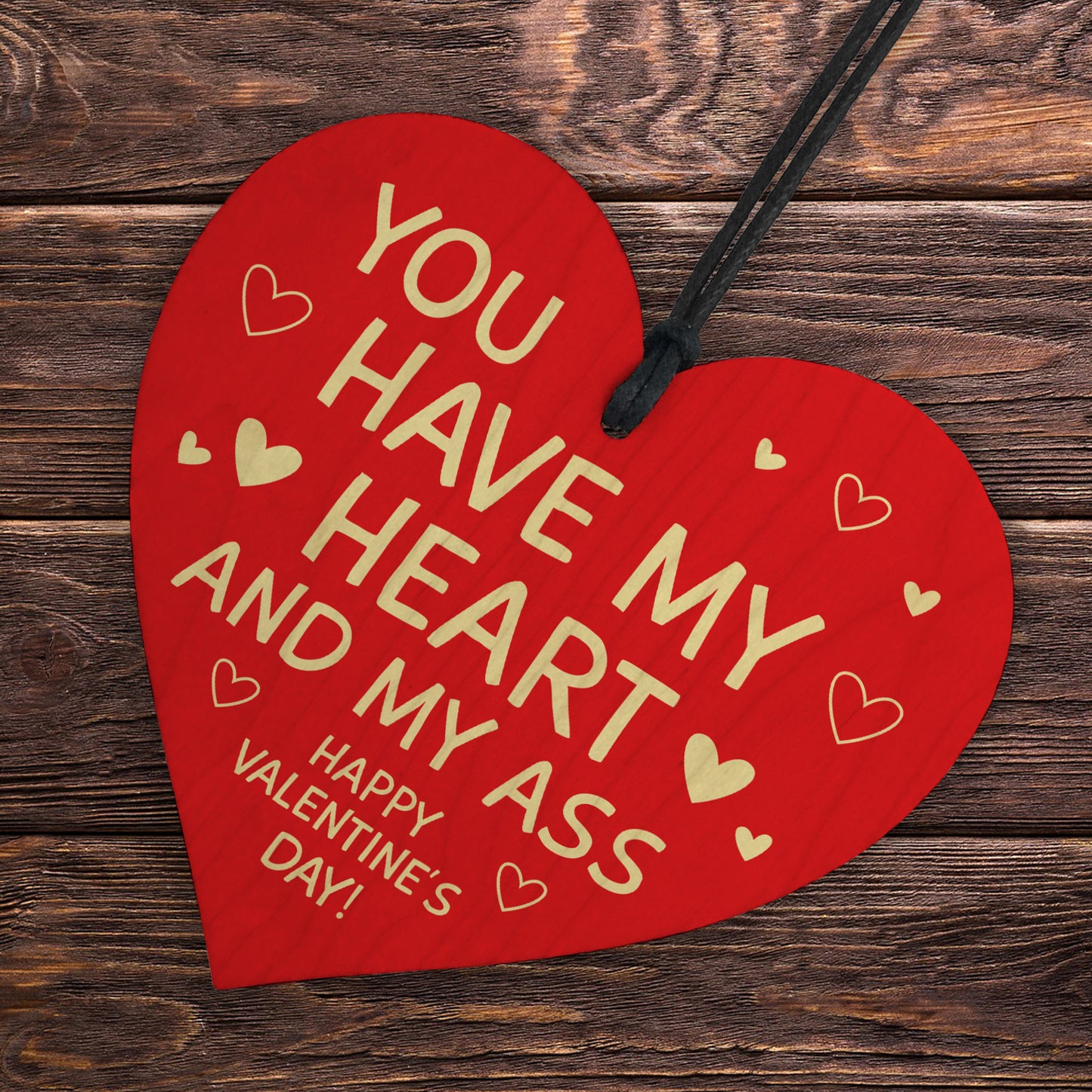 Funny Valentines Day Gift Boyfriend Girlfriend Partner Heart