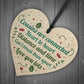 Birthday Christmas Gift For Cousin Wood Heart Family Friend Sign