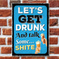 Bar Sign For Home Wall Door Sign Man Cave Shed Plaque Beer Gift