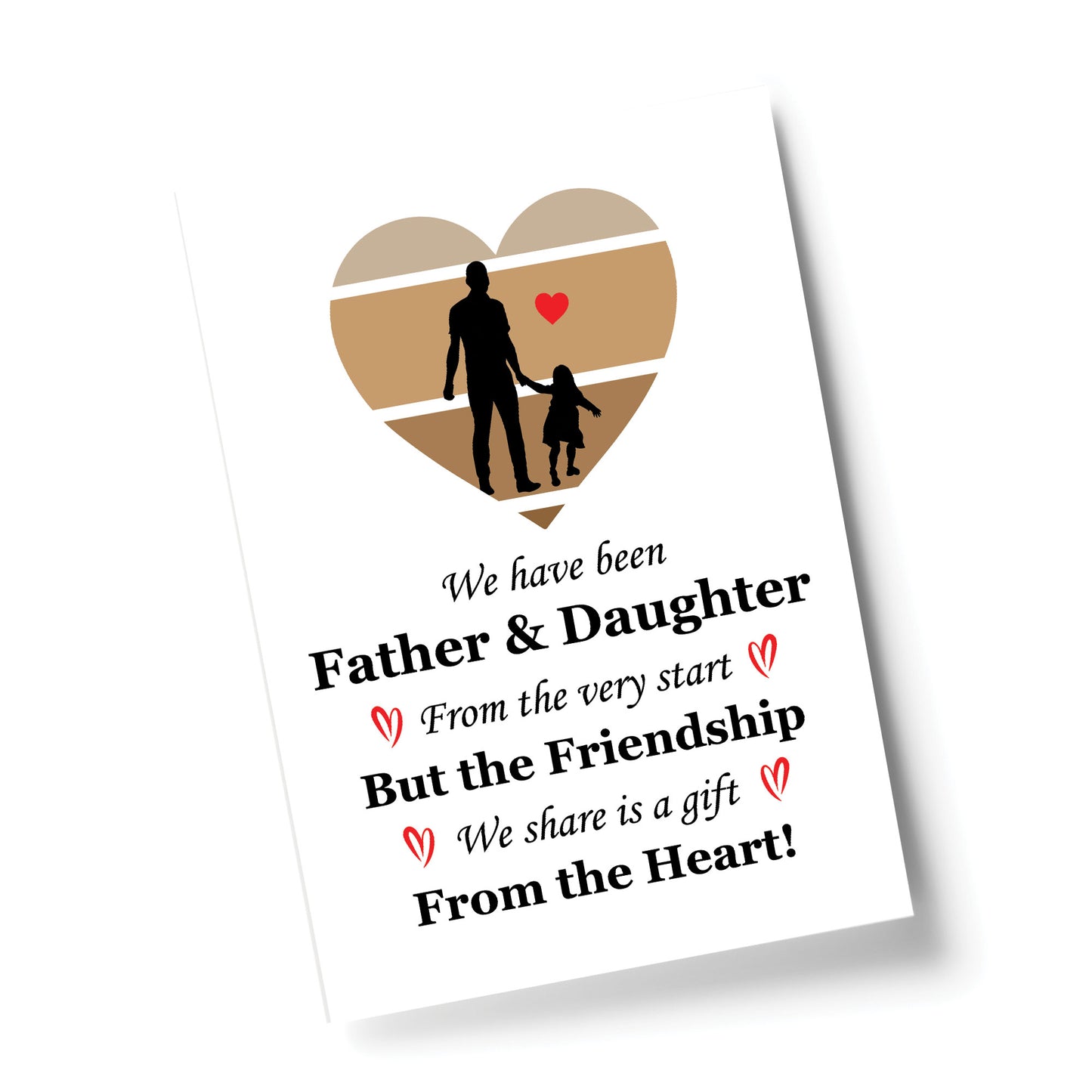 Father And Daughter A4 Art Print Dad Gifts From Daughter