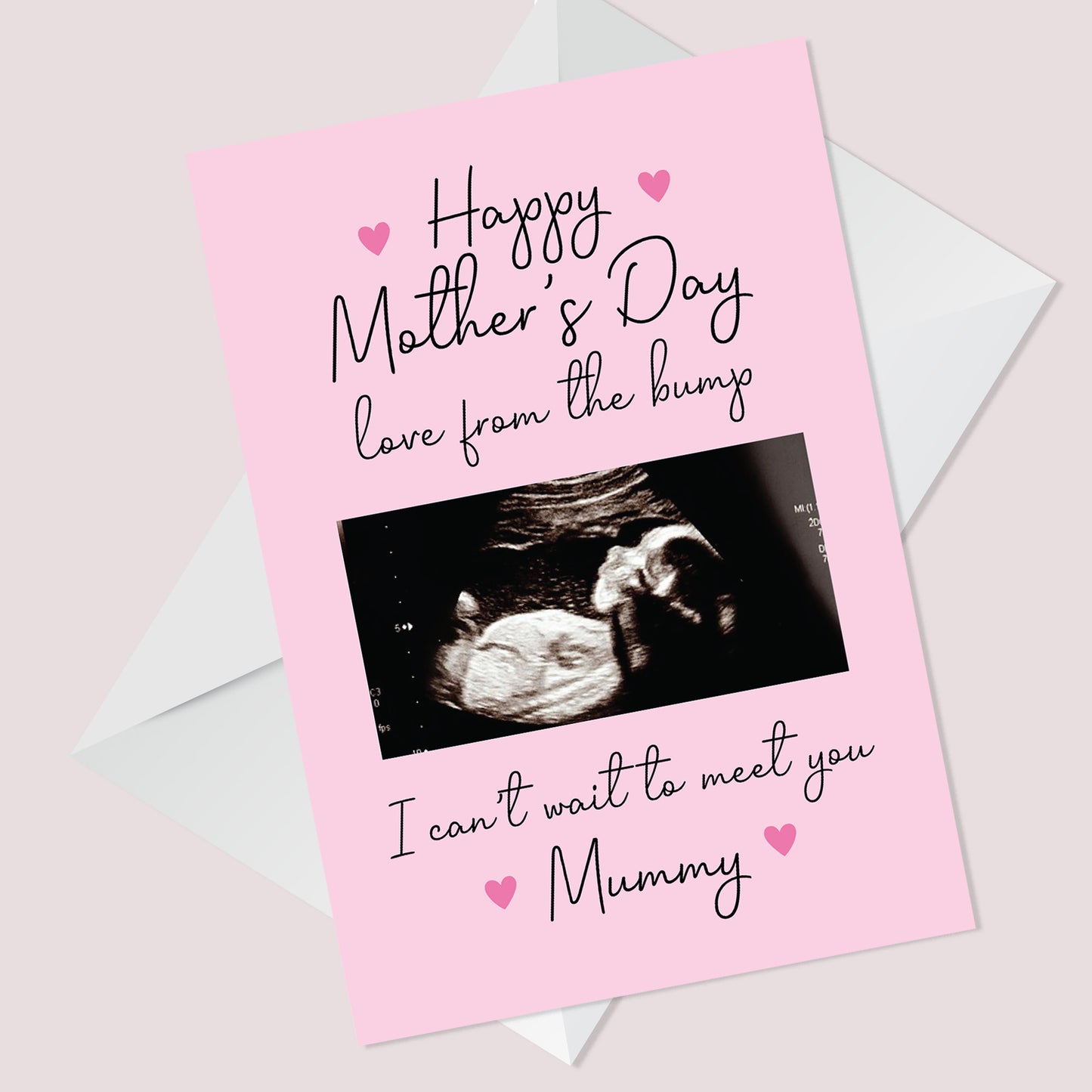 Mothers Day Card From Bump Personalised Baby Photo Mummy To Be