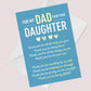 Fathers Day Card for Dad From Daughter Adorable Fathers Day Card