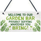 Garden Bar Sign Bundle 3 Pieces Garden Home Bar Shed Gifts