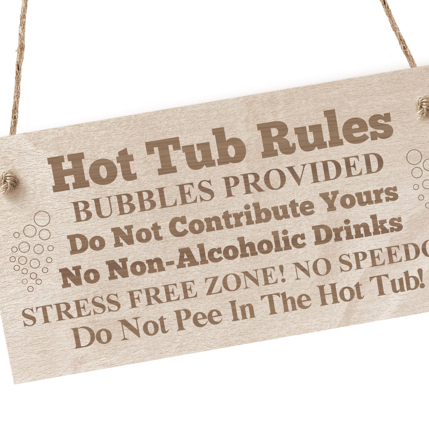 Hot Tub Rules Sign Engraved Sign Garden Sign Gift For Him Her