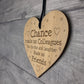 Colleague Gift Oak Wood Heart Leaving Job Gift For Friend