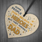 SUPERHERO Dad Gift Birthday Christmas Gifts Wooden Heart Plaque