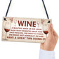 Funny Kitchen Humorous Wall Plaque Vintage Shabby Chic Home Bar