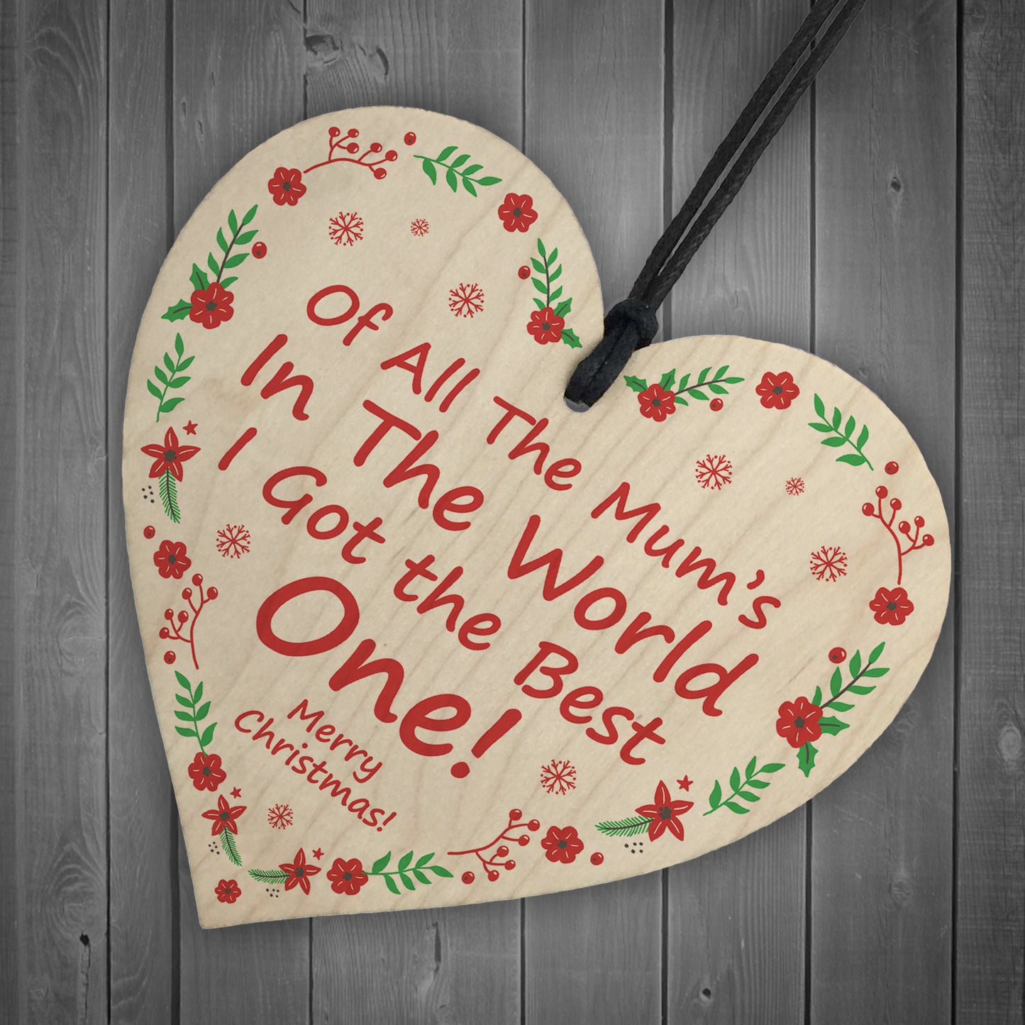 Best Mum Novelty Christmas Gift Hanging Tree Decoration Gift