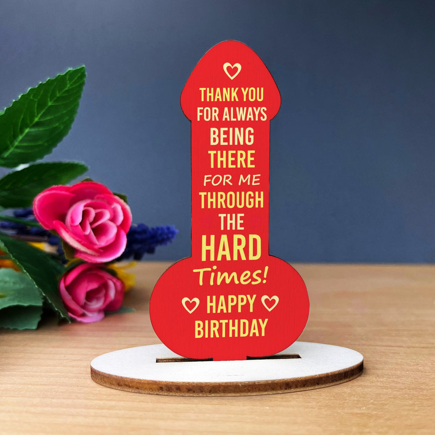 Funny Birthday Gift For Men Women Wood Plaque Husband Boyfriend