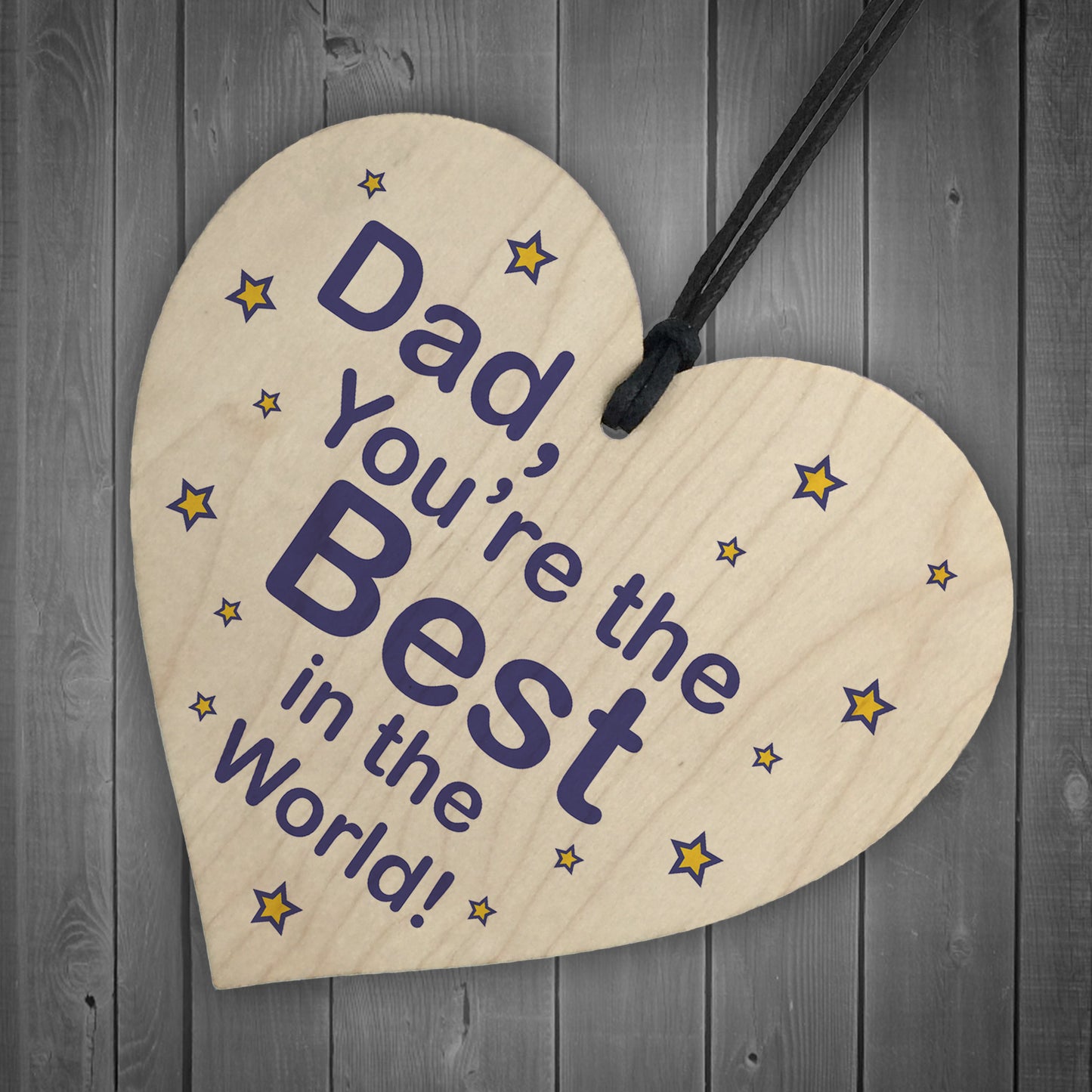 Best Dad Gifts Wood Heart Fathers Day Birthday Gift For Dad