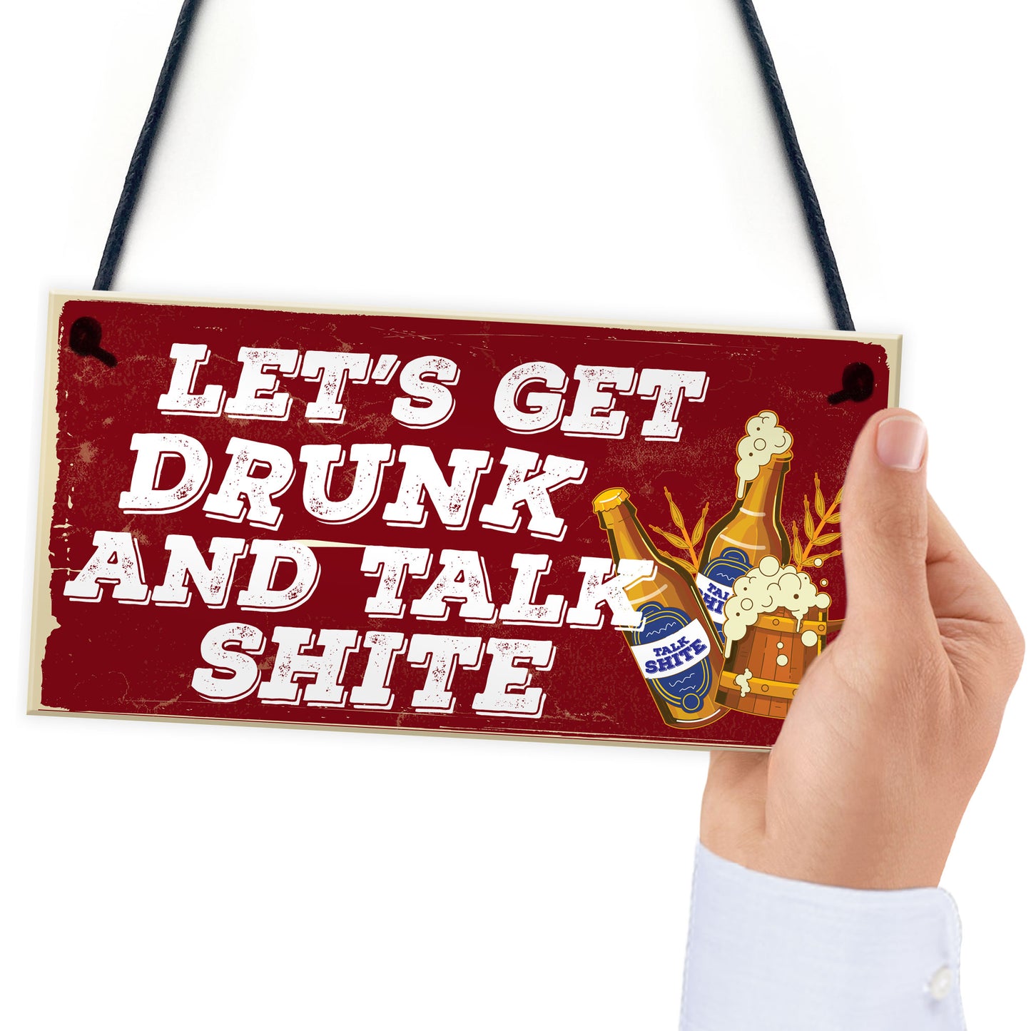 Funny Alcohol Sign Man Cave Home Bar Pub Hanging Plaque Vodka