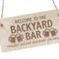 Bar Signs For Home Bar Outside Engraved Hanging Plaque Garden
