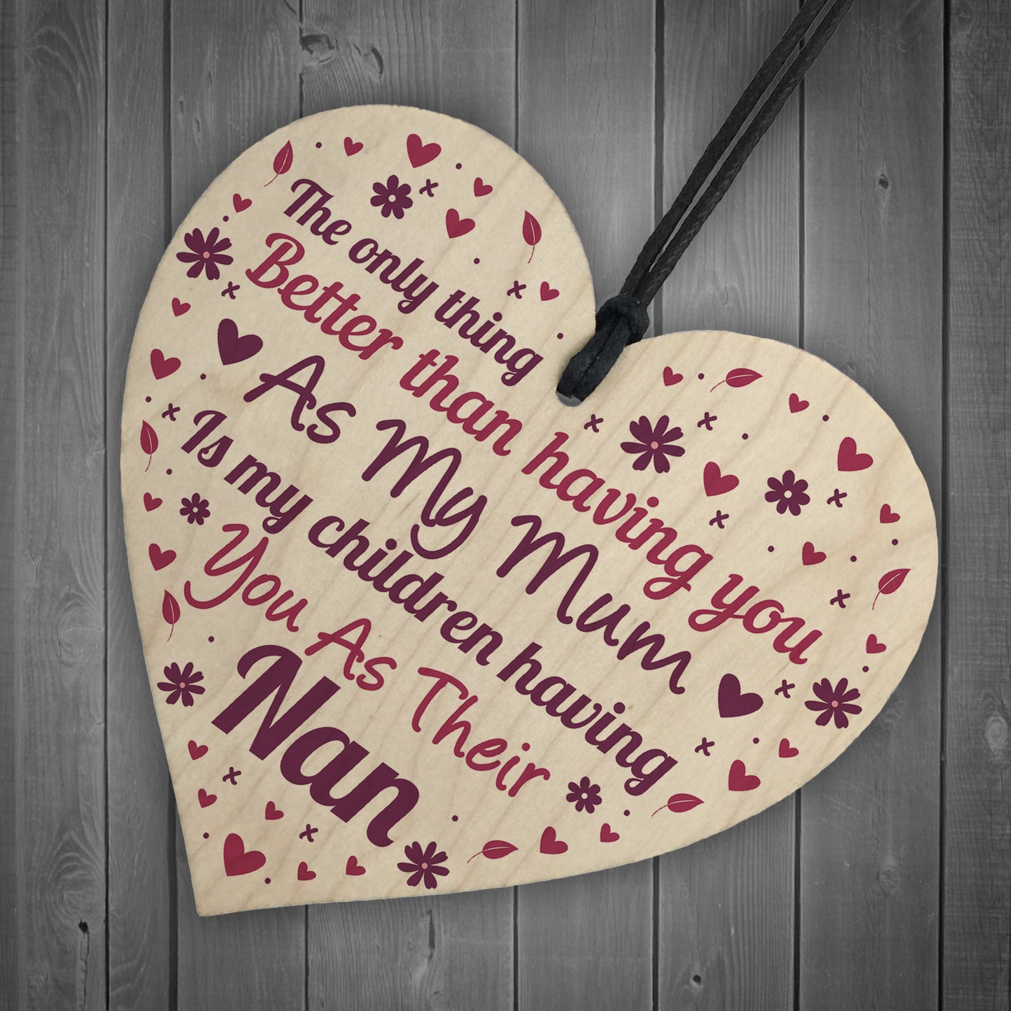 Mother's Day Gift For Mum Nan Nanny Gift From Granddaughter Sign