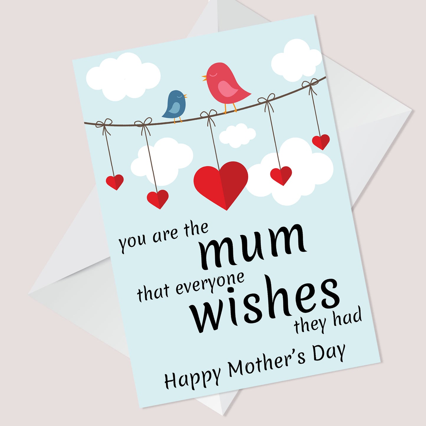 Novelty Mothers Day Card For Mum From Daughter Son Thank You