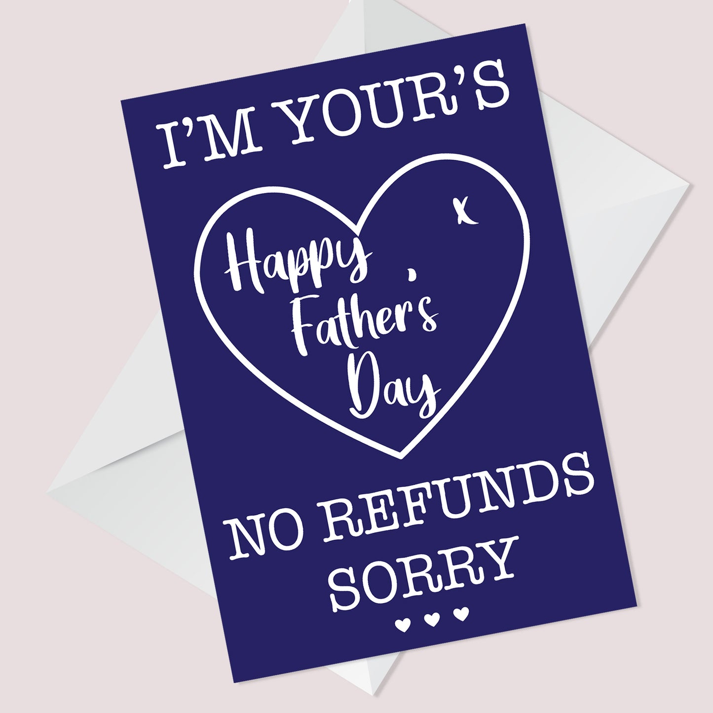 Funny CHEEKY Fathers Day Card For Dad Daddy From Daughter