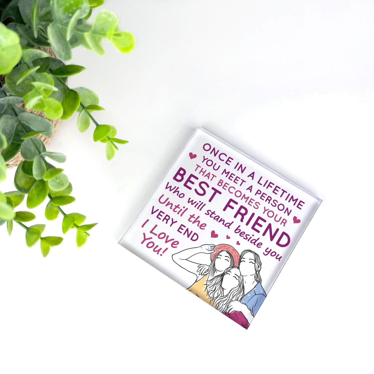 Best Friend Gifts For Christmas Acrylic Plaque Secret Santa