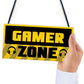 Gamer Zone Sign Gamer Gift For Birthday Christmas Son Dad