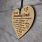 I Love You Dad Gift Engraved Heart Sign For Birthday Fathers Day