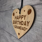 Birthday Gift For Grandad Wood Engraved Heart 50th 60th 70th